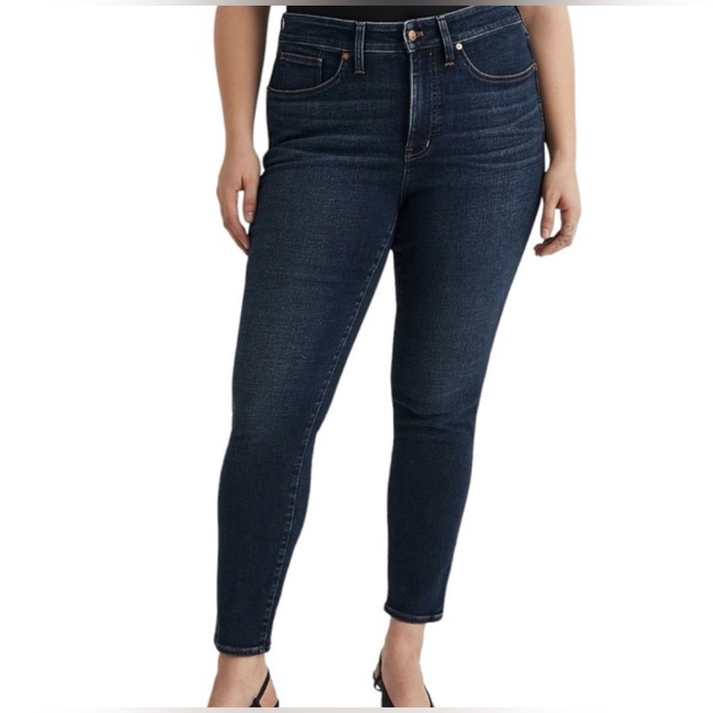 MADEWELL High Rise Skinny‎ Stretch Dark Wash Blue Jeans 36P